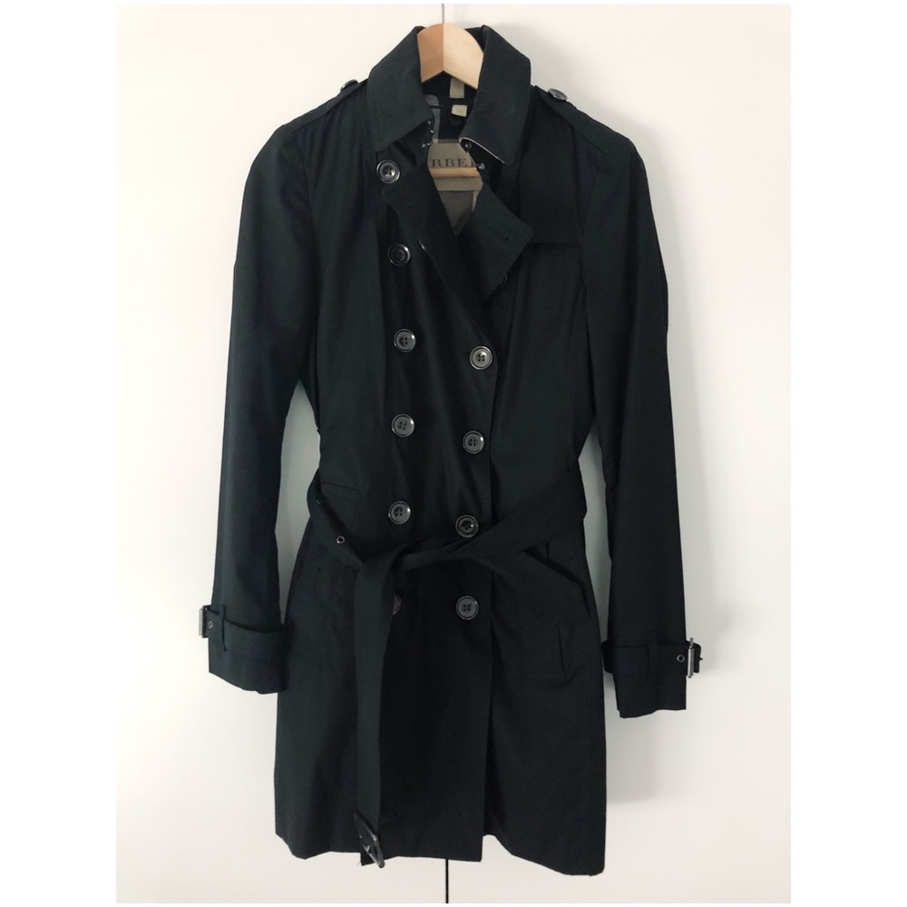 BURBERRY trench coat with removable hood